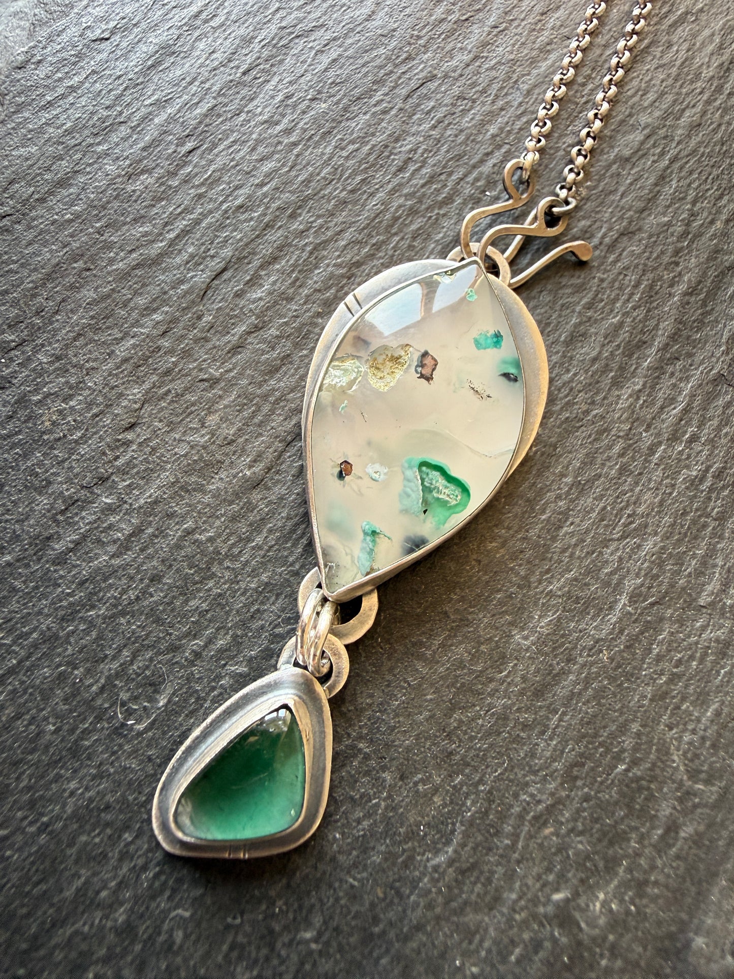 Confetti Chrysocolla and Tourmaline