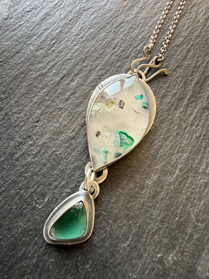 Confetti Chrysocolla and Tourmaline