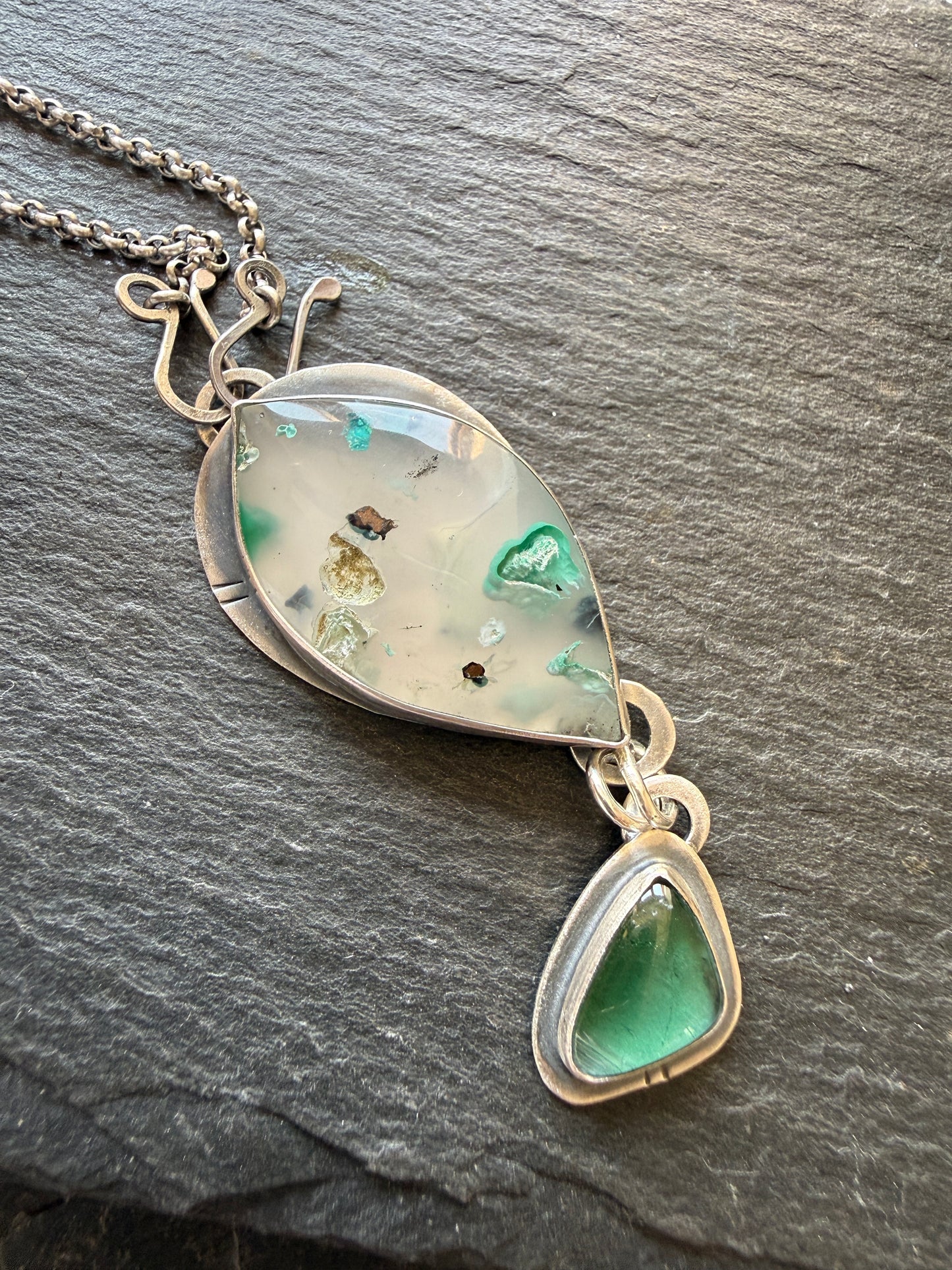 Confetti Chrysocolla and Tourmaline