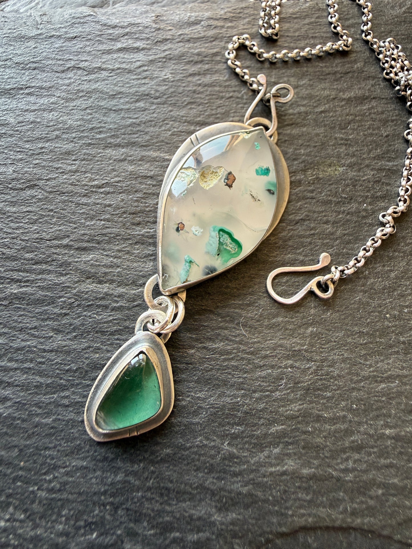 Confetti Chrysocolla and Tourmaline