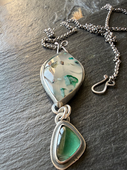 Confetti Chrysocolla and Tourmaline