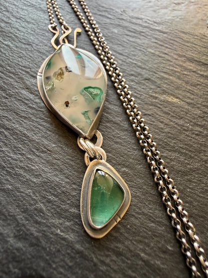 Confetti Chrysocolla and Tourmaline