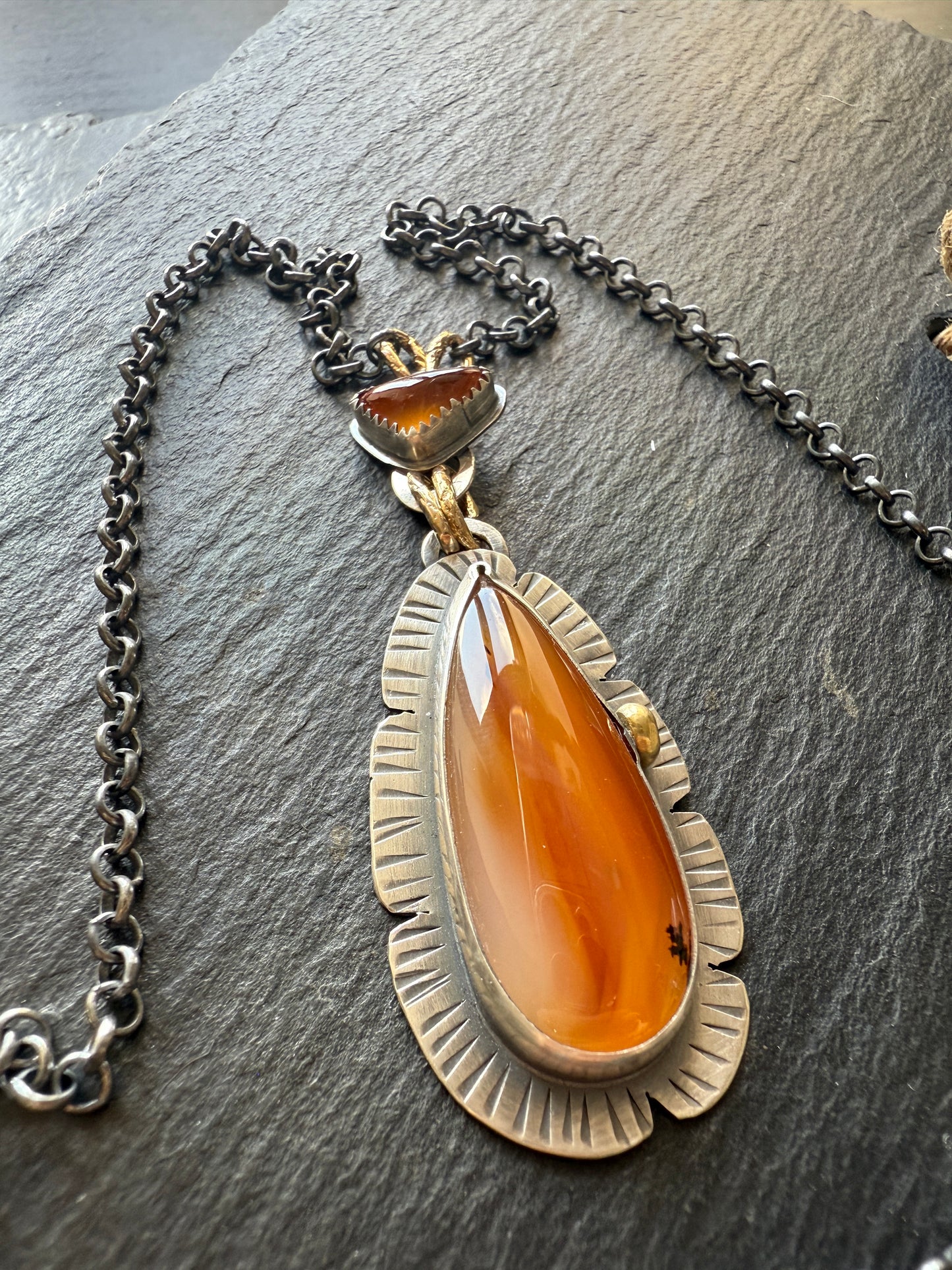 Large Agate Pendant