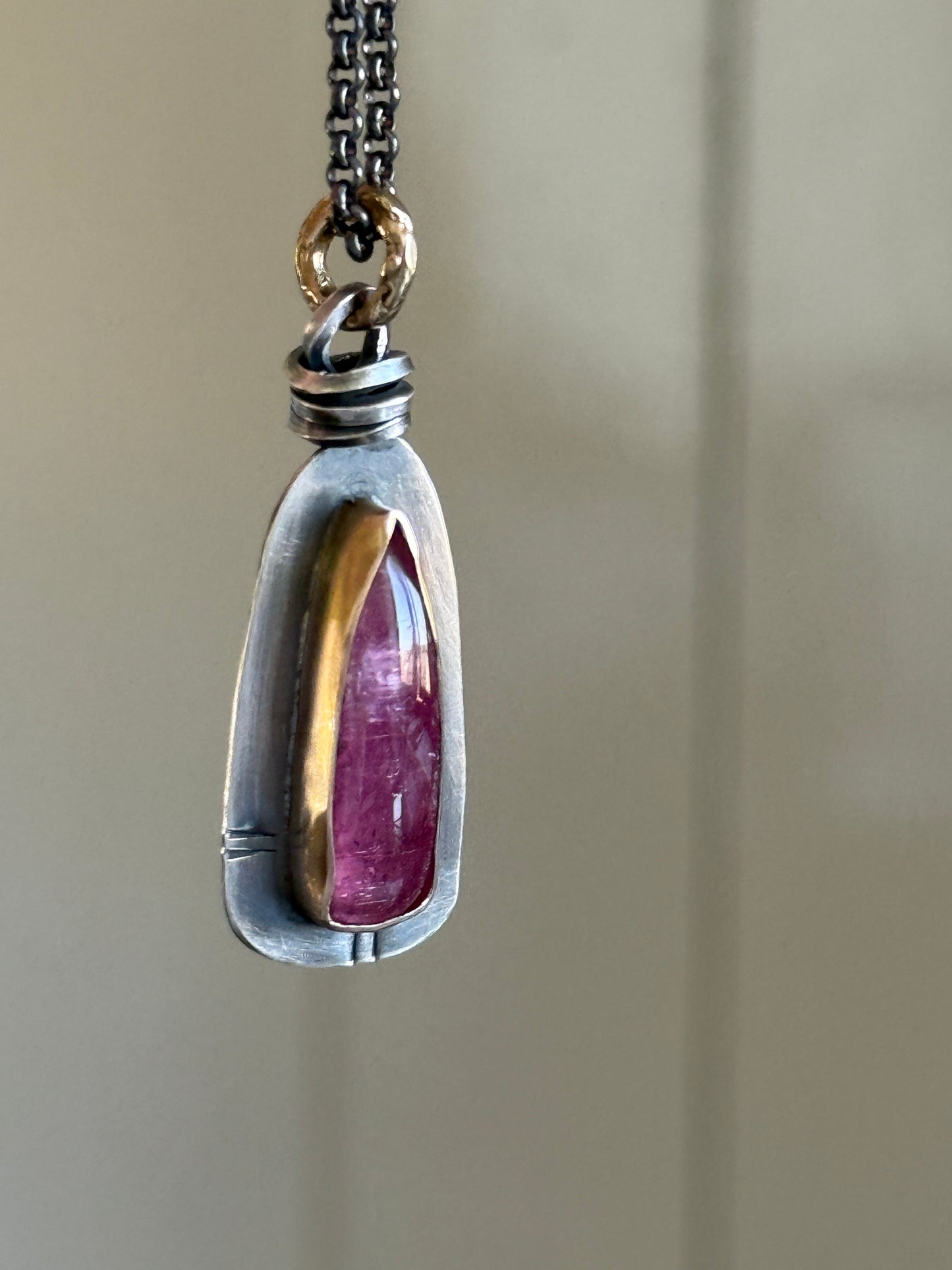 Pink Rubelitte Tourmaline Pendant