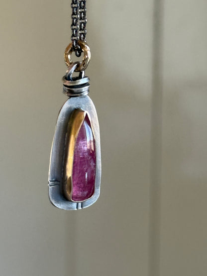 Pink Rubelitte Tourmaline Pendant