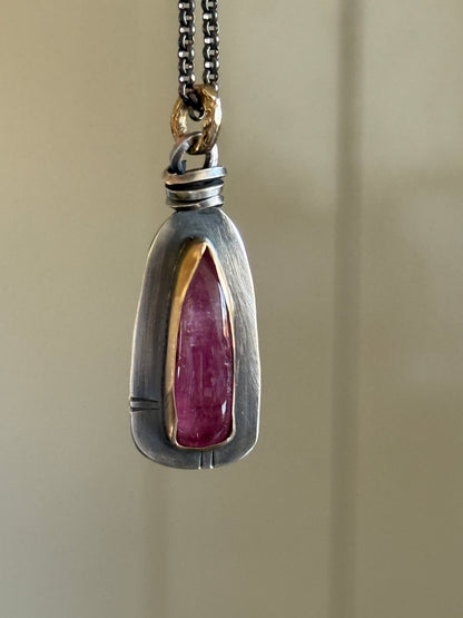 Pink Rubelitte Tourmaline Pendant