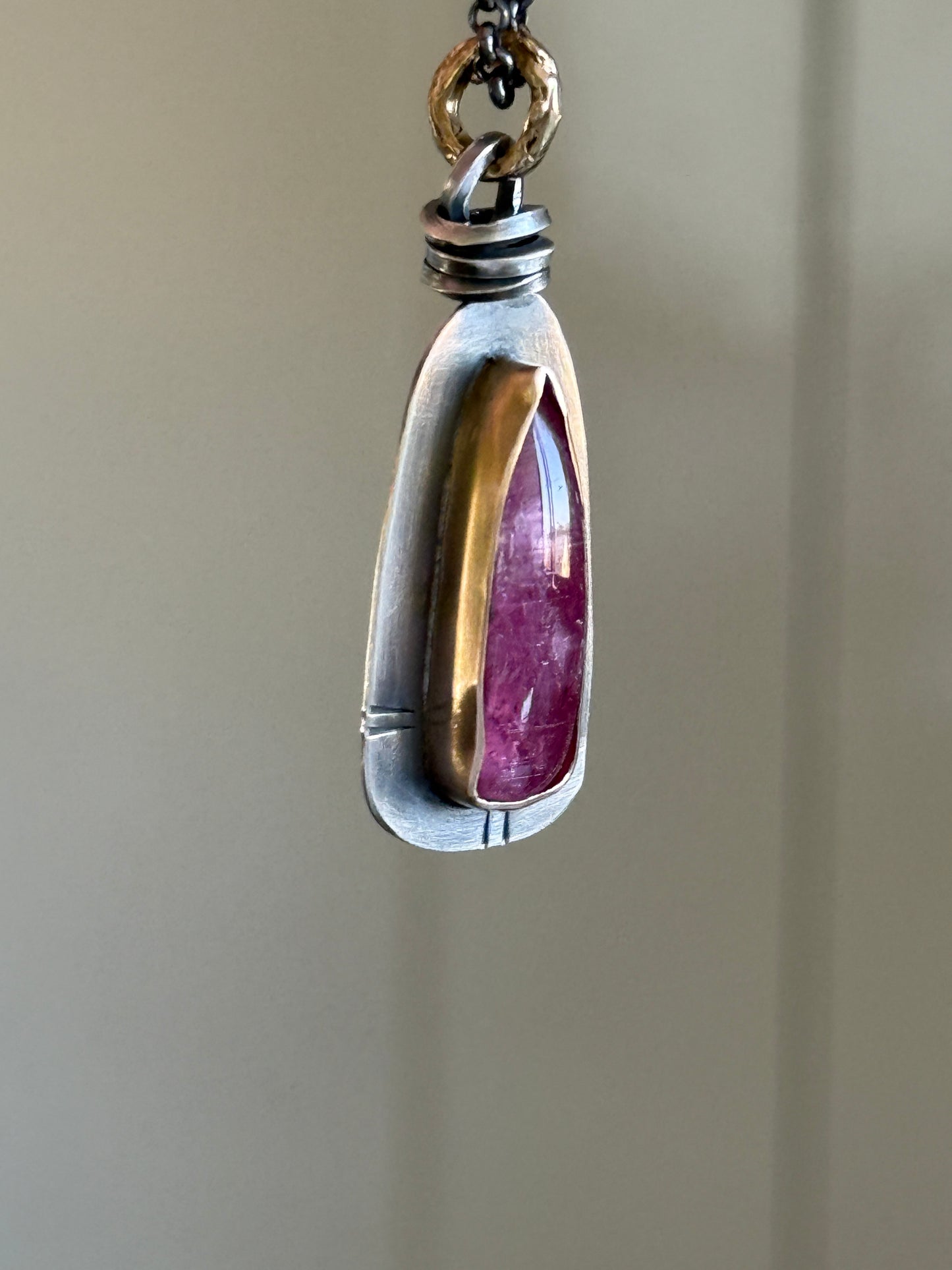 Pink Rubelitte Tourmaline Pendant