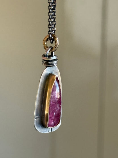 Pink Rubelitte Tourmaline Pendant