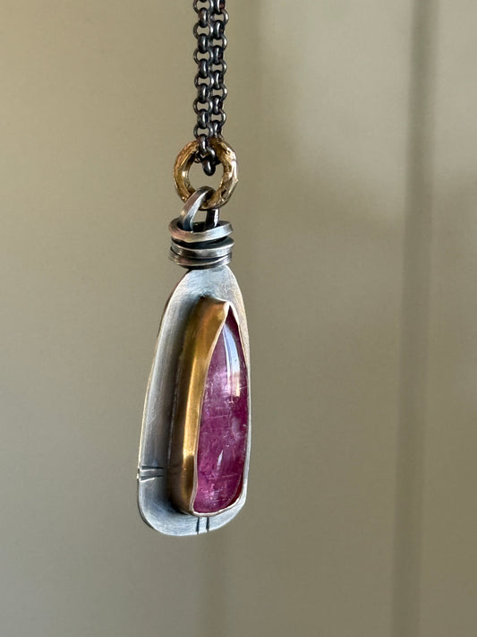 Pink Rubelitte Tourmaline Pendant