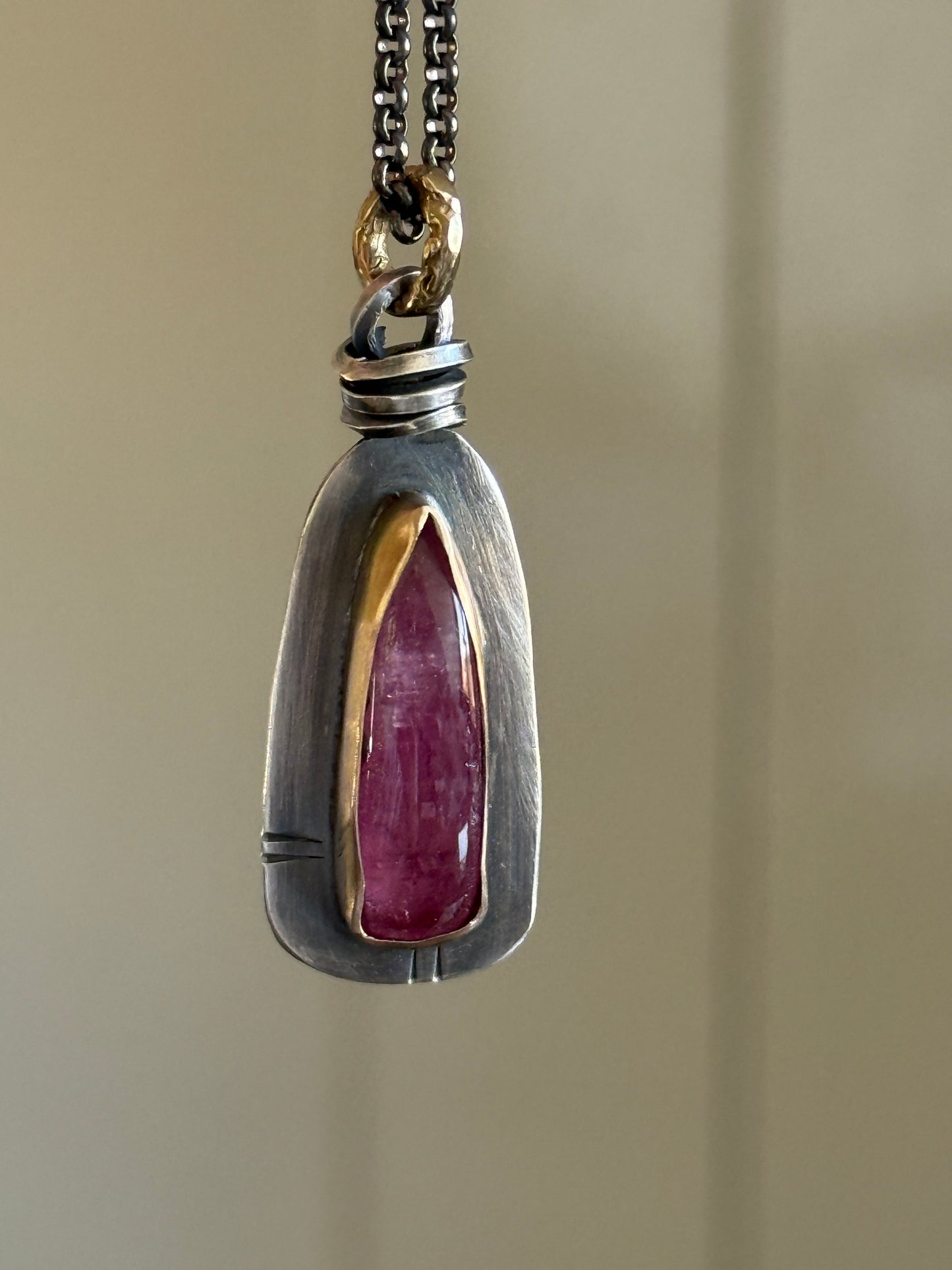 Pink Rubelitte Tourmaline Pendant