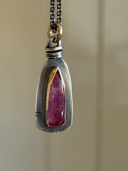 Pink Rubelitte Tourmaline Pendant