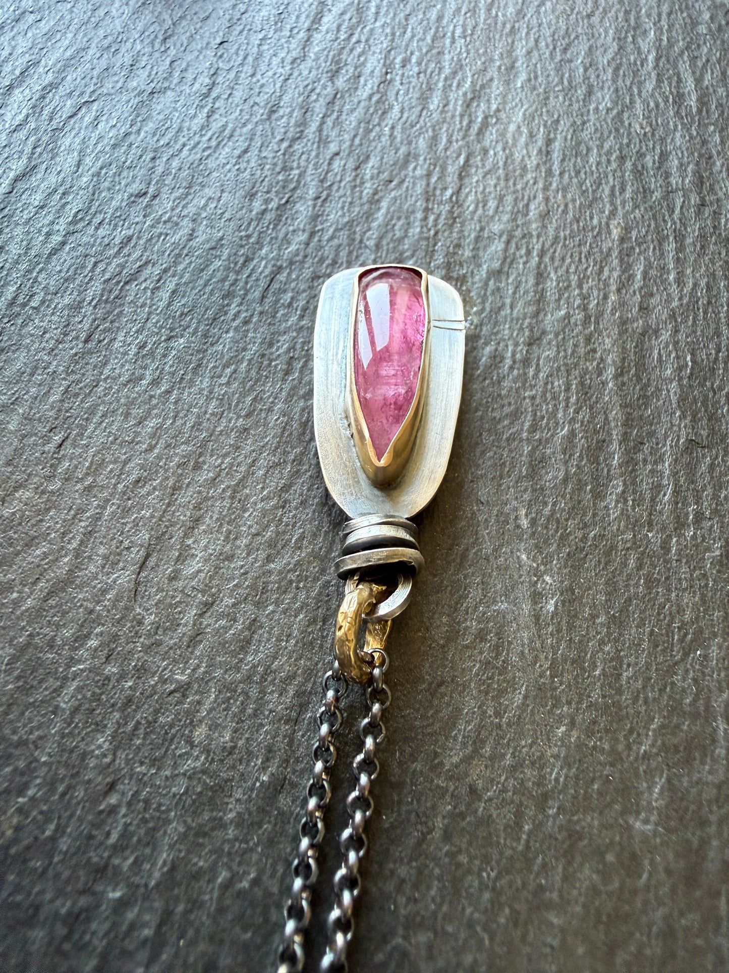 Pink Rubelitte Tourmaline Pendant
