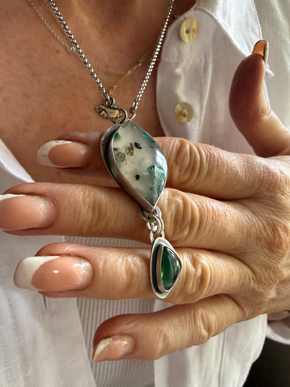 Confetti Chrysocolla and Tourmaline