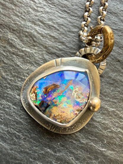 Petite Boulder Opal Necklace