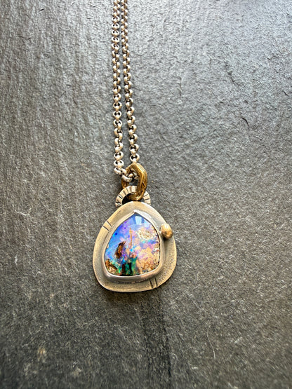 Petite Boulder Opal Necklace