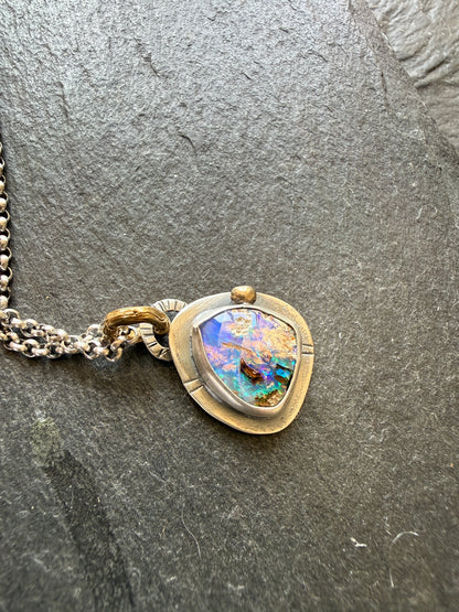 Petite Boulder Opal Necklace