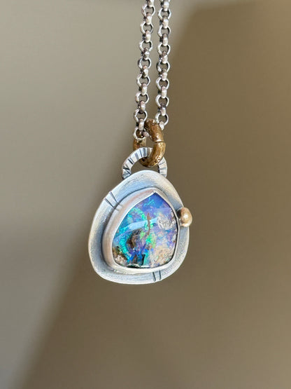 Petite Boulder Opal Necklace
