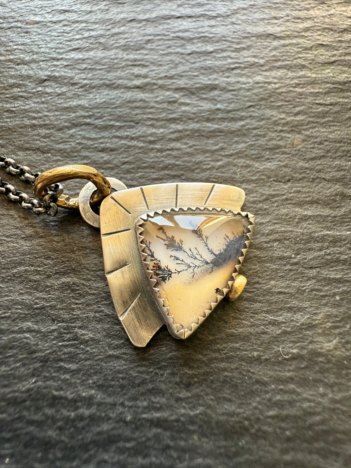 Scenic Dentric Agate Pendant