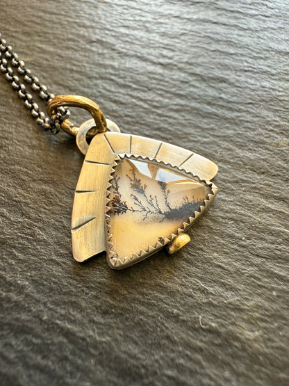 Scenic Dentric Agate Pendant