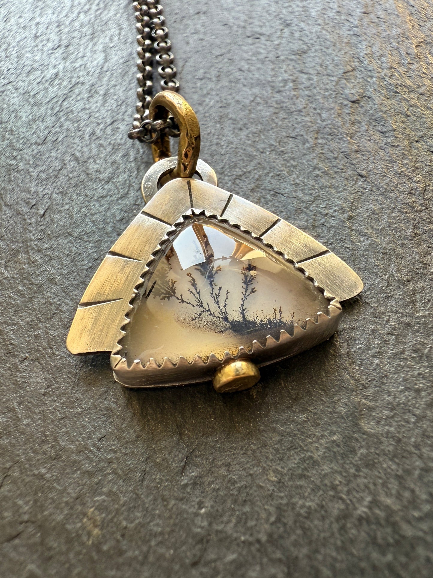 Scenic Dentric Agate Pendant