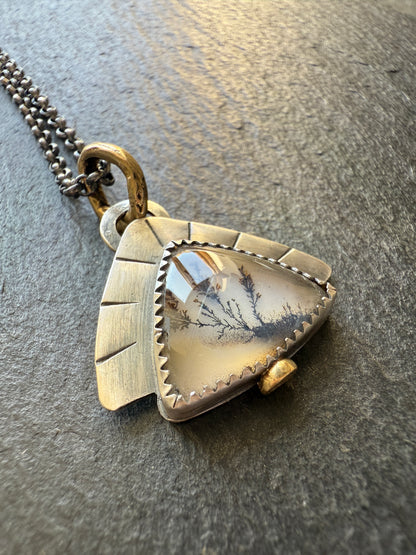 Scenic Dentric Agate Pendant