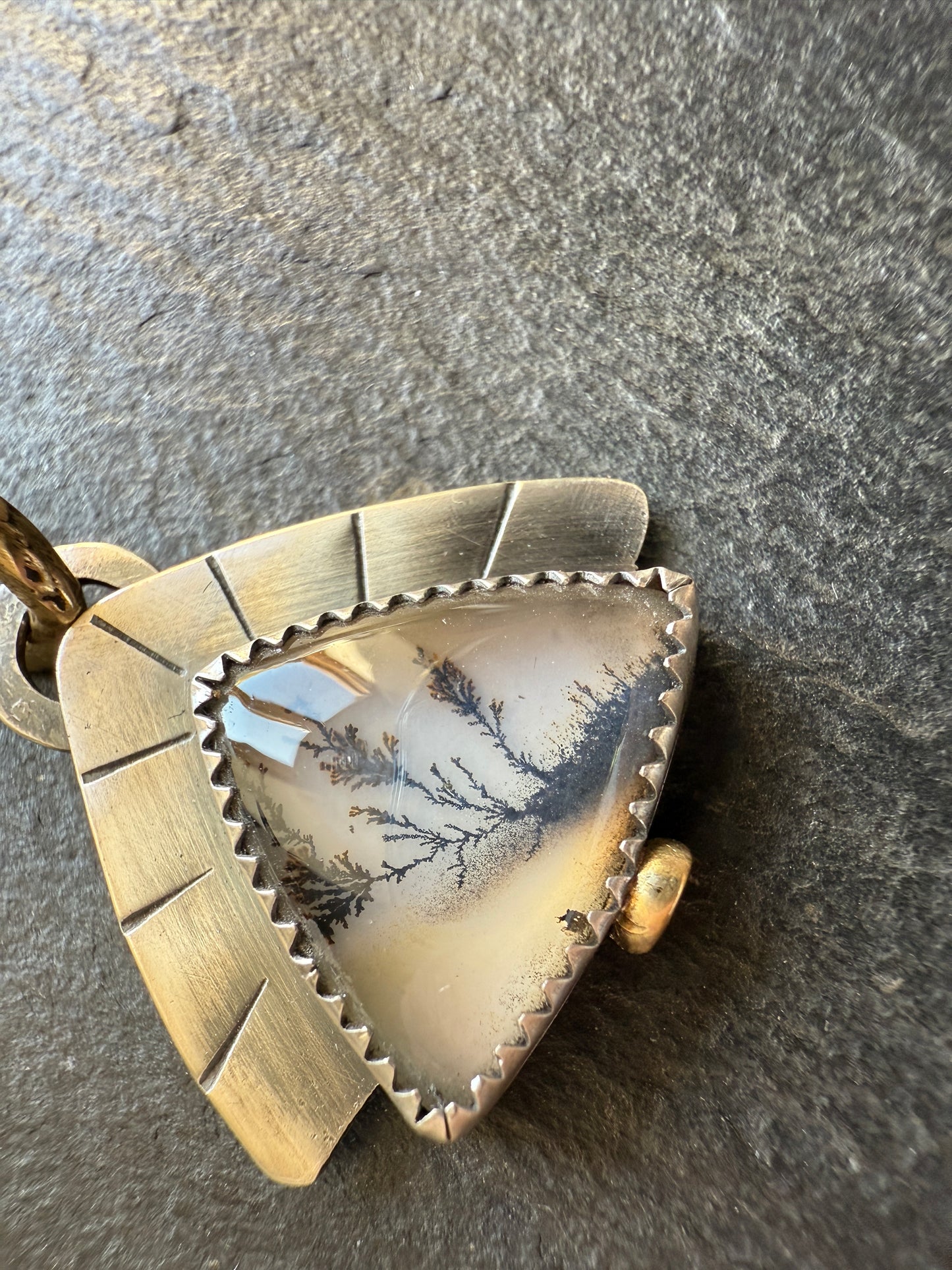 Scenic Dentric Agate Pendant