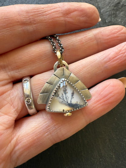 Scenic Dentric Agate Pendant