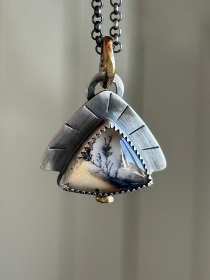 Scenic Dentric Agate Pendant