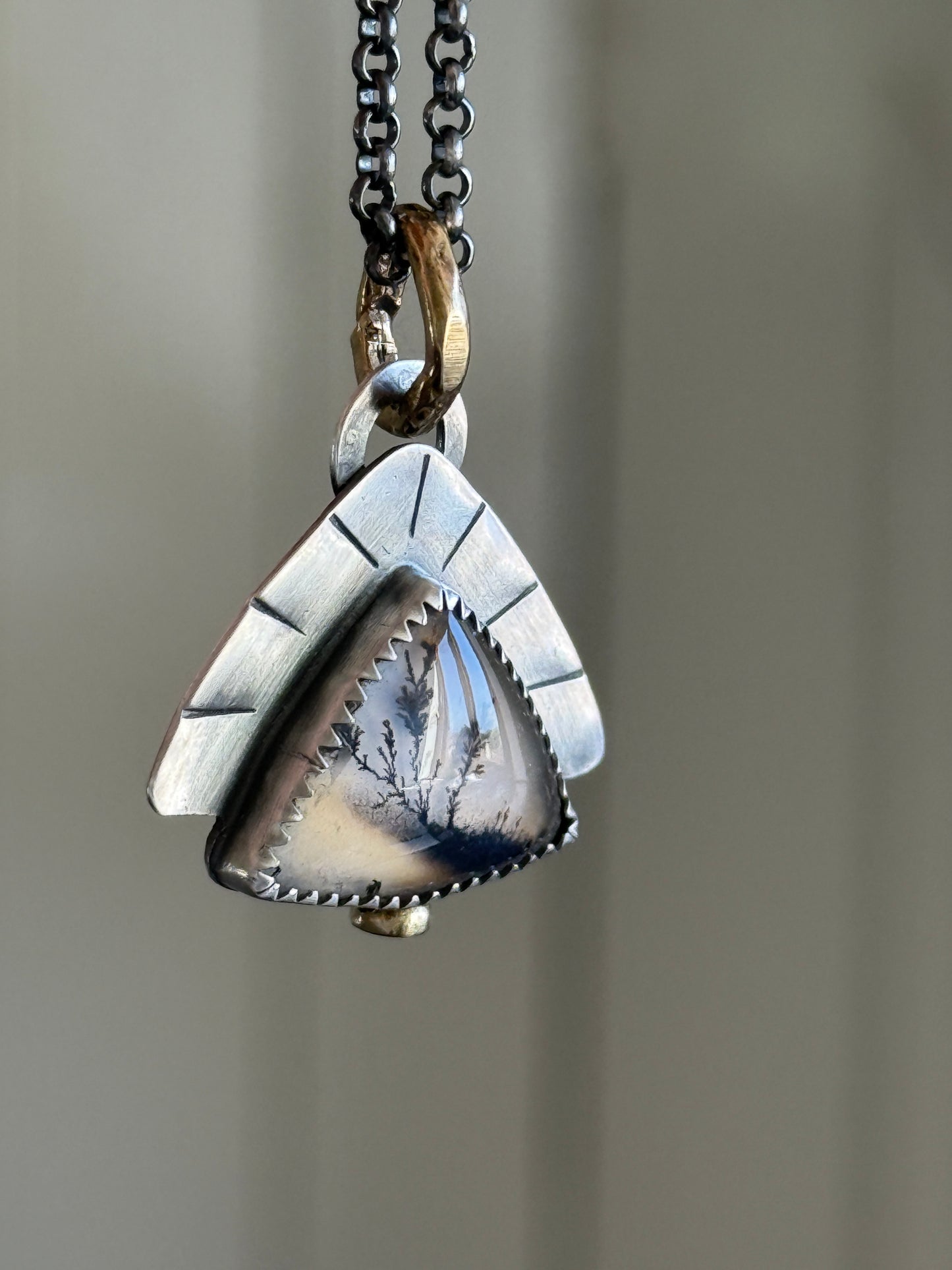 Scenic Dentric Agate Pendant
