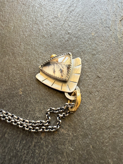 Scenic Dentric Agate Pendant