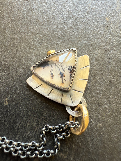 Scenic Dentric Agate Pendant