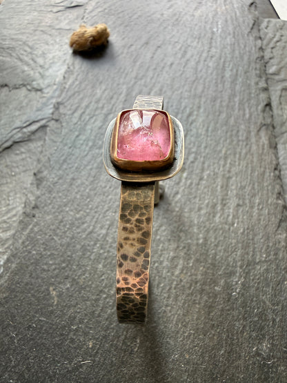 Pink Tourmaline Bangle