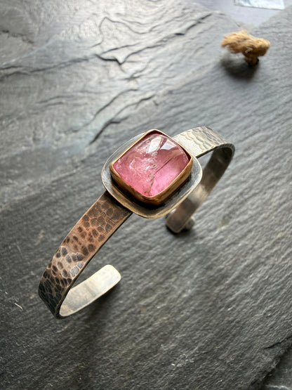 Pink Tourmaline Bangle