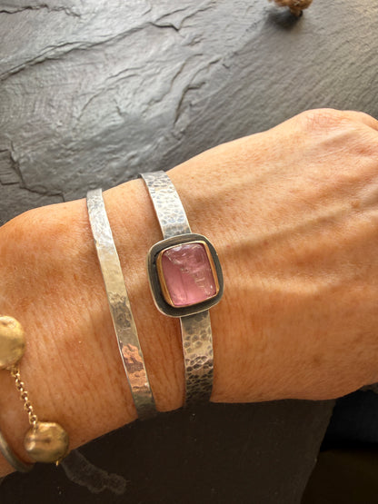 Pink Tourmaline Bangle