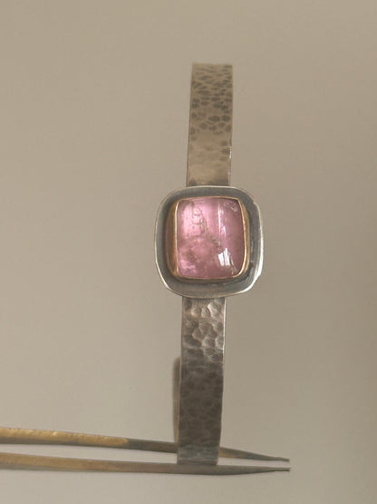 Pink Tourmaline Bangle
