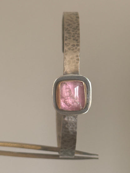 Pink Tourmaline Bangle