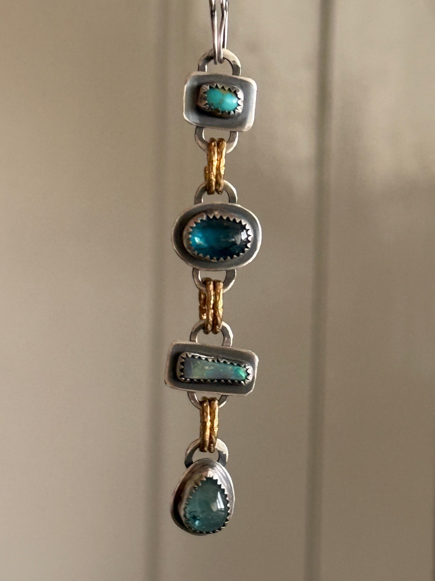 Multi Gemstone Long Necklace