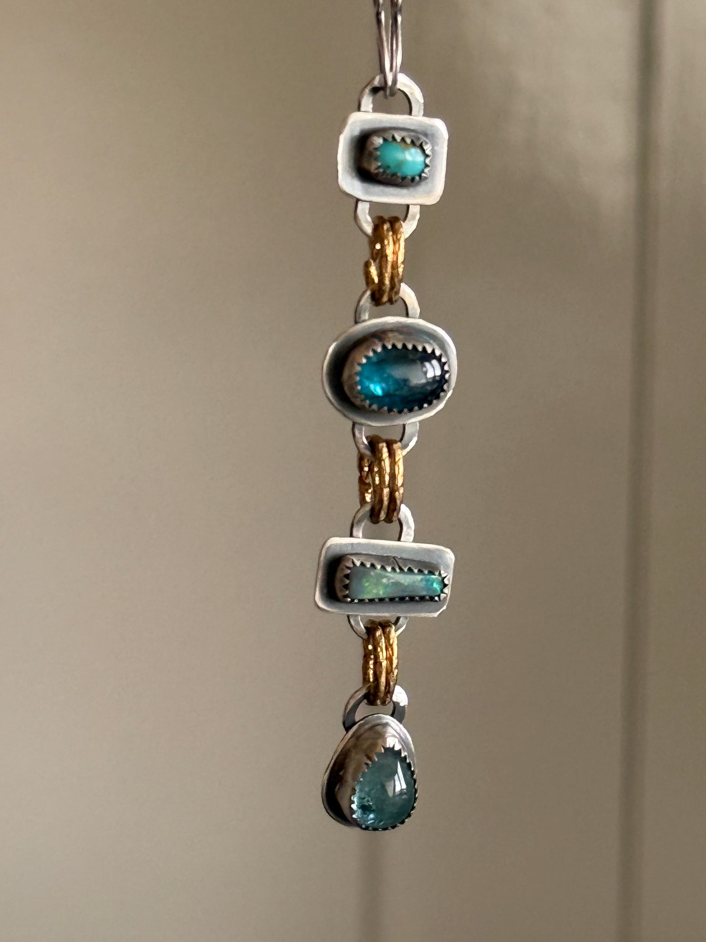 Multi Gemstone Long Necklace
