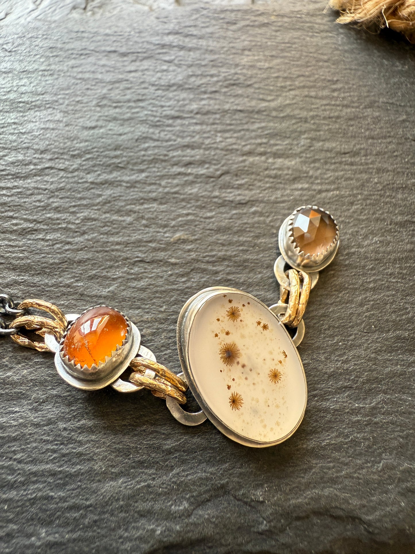 Triple Charm Pendant Necklace