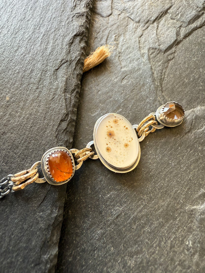 Triple Charm Pendant Necklace