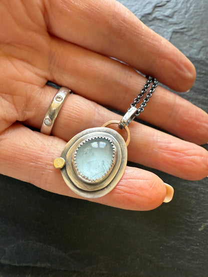 Aquamarine Pendant Necklace