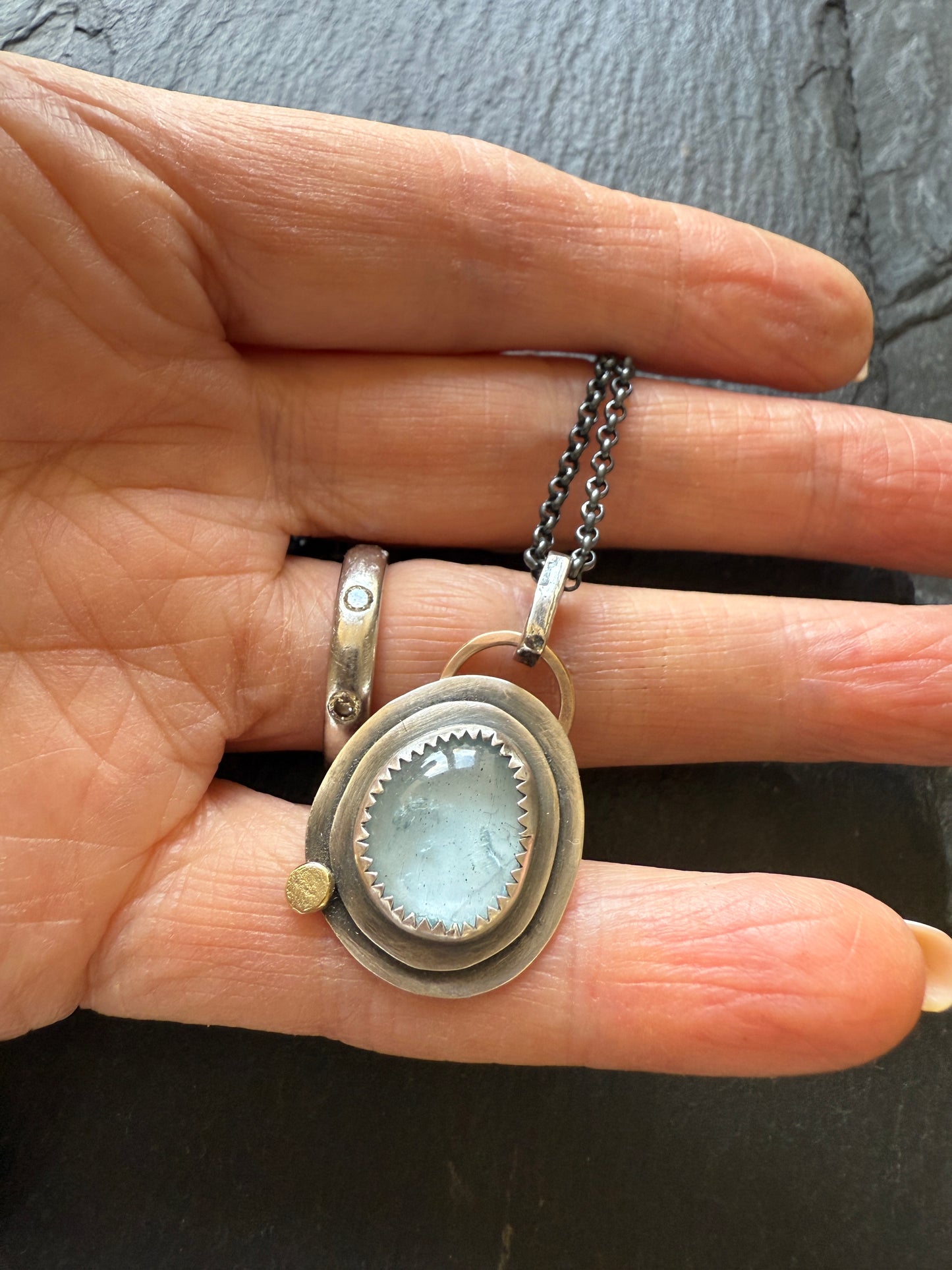Aquamarine Pendant Necklace
