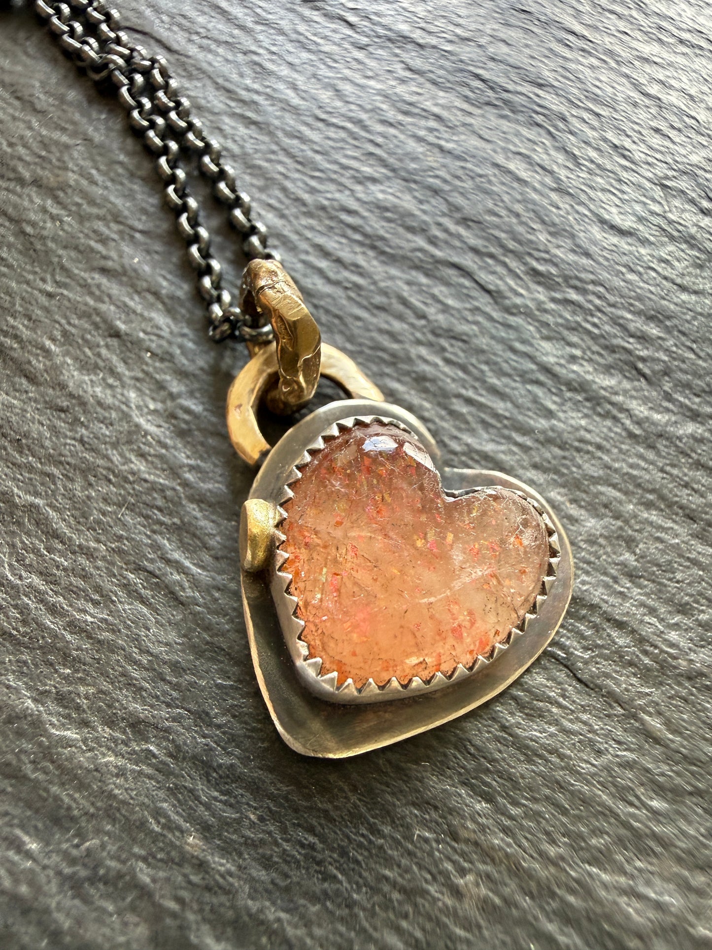 Dainty Sunstone Pendant