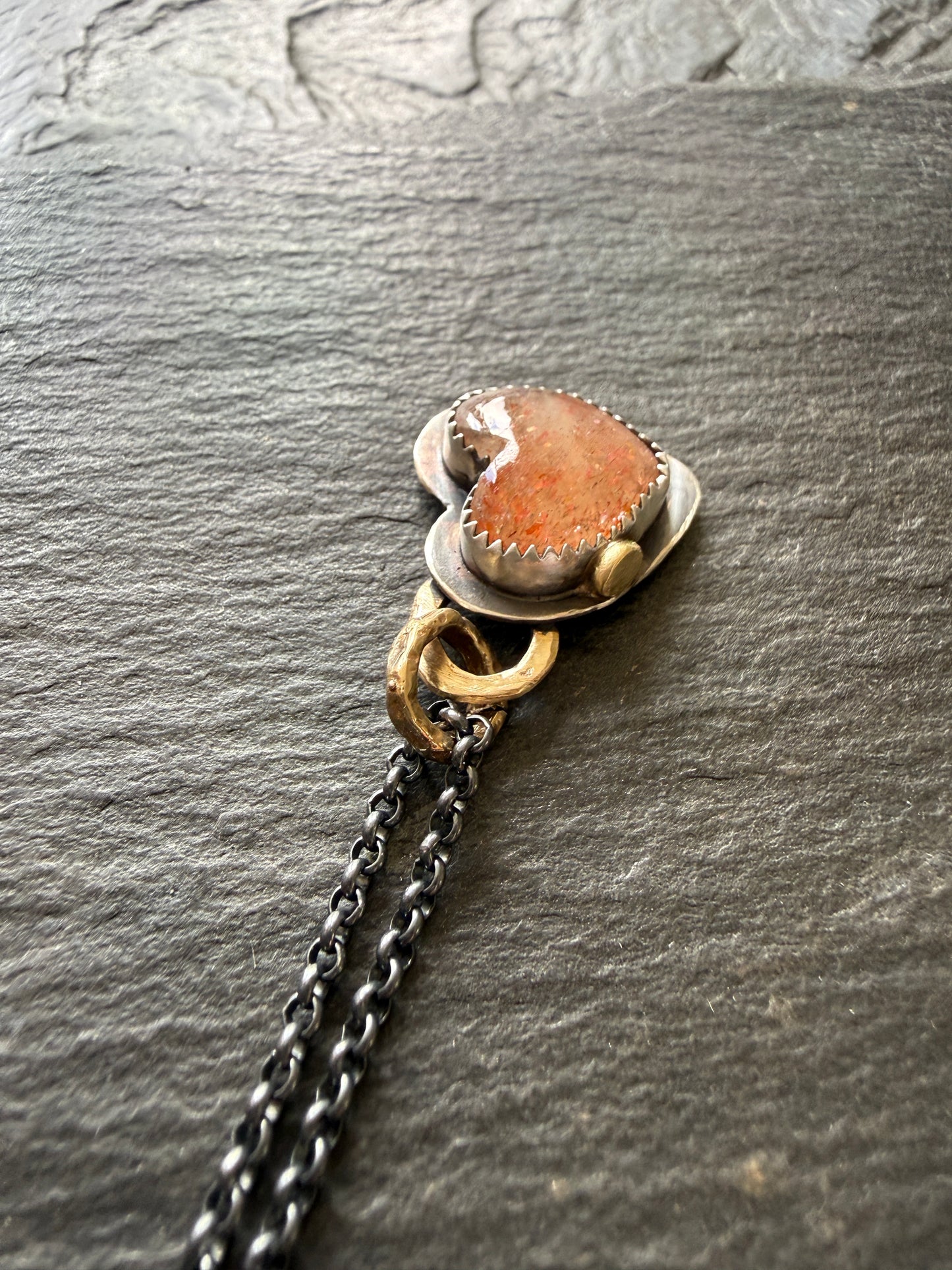 Dainty Sunstone Pendant