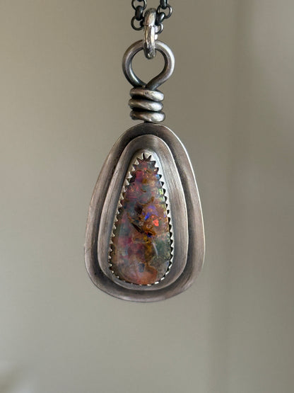 Boulder Opal Pendant Necklace