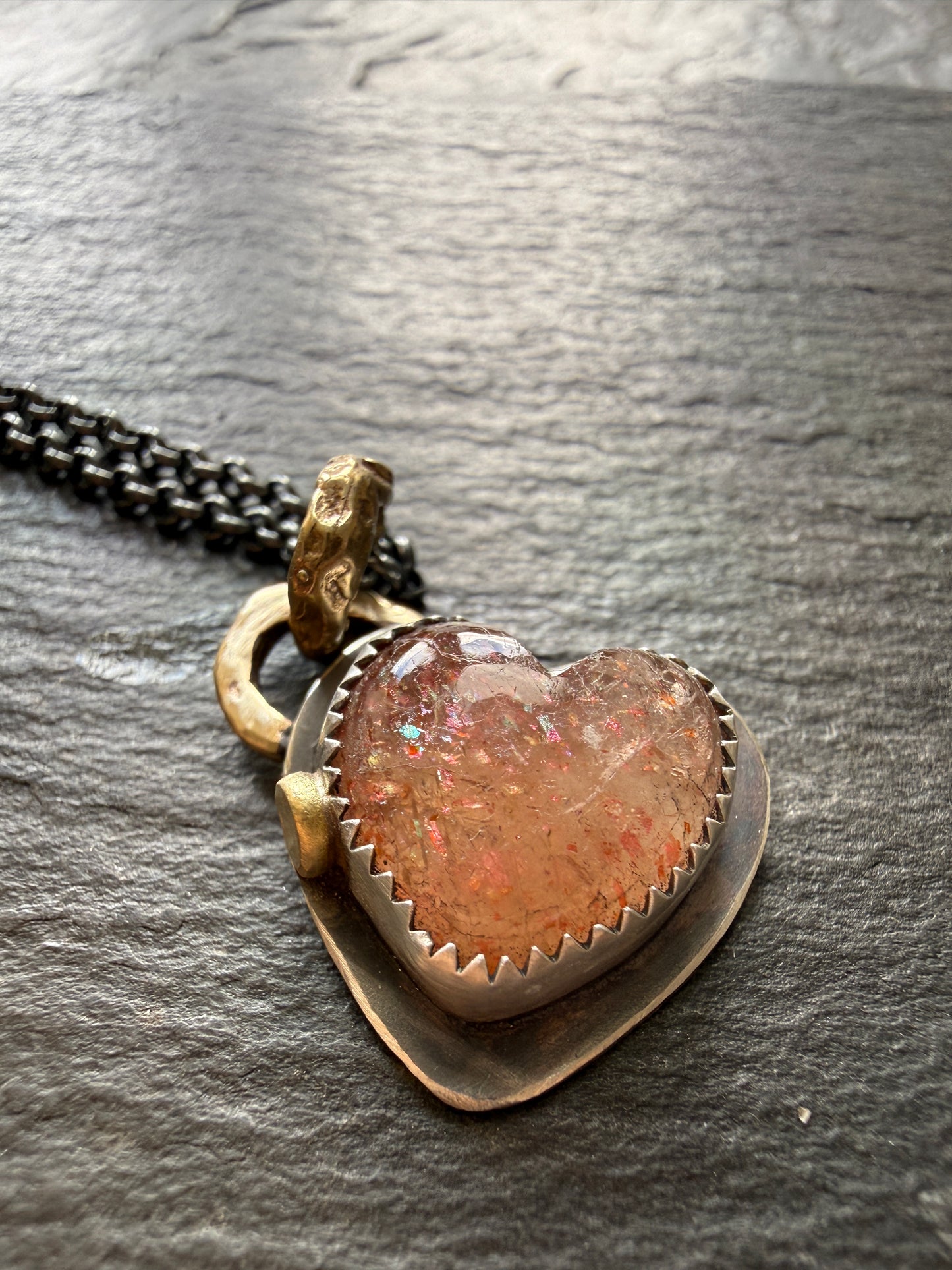Dainty Sunstone Pendant