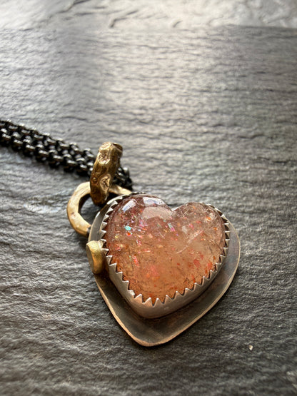 Dainty Sunstone Pendant