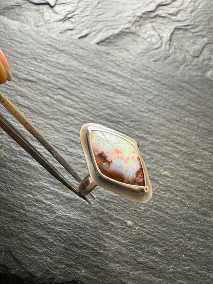 FOR HALEY - Boulder Opal Ring US 7