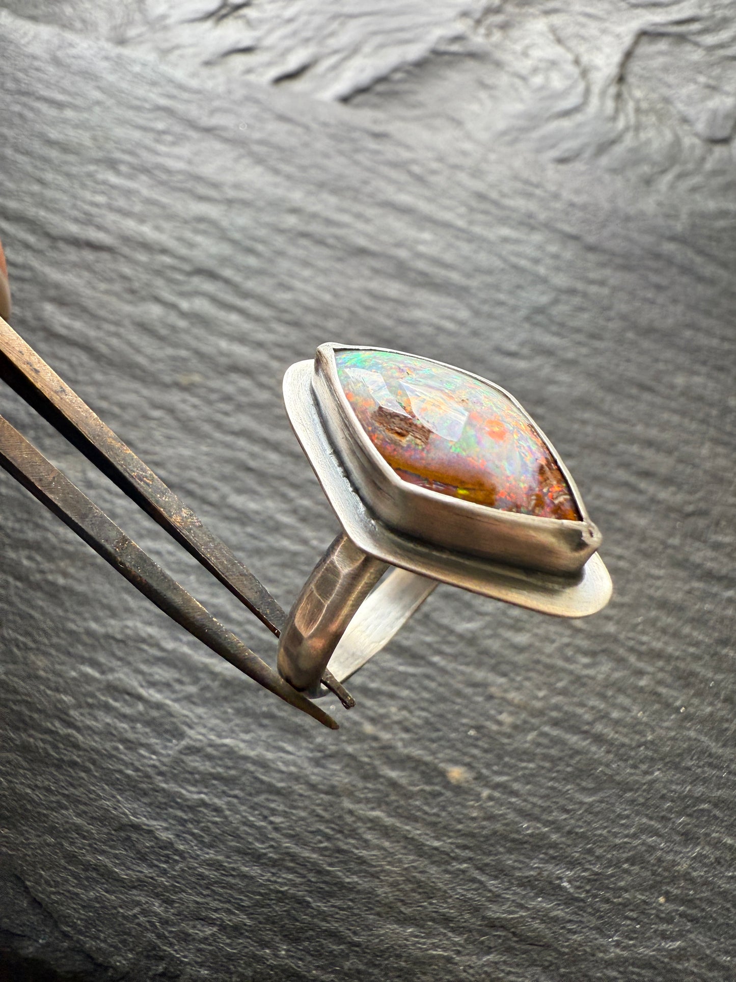 FOR HALEY - Boulder Opal Ring US 7