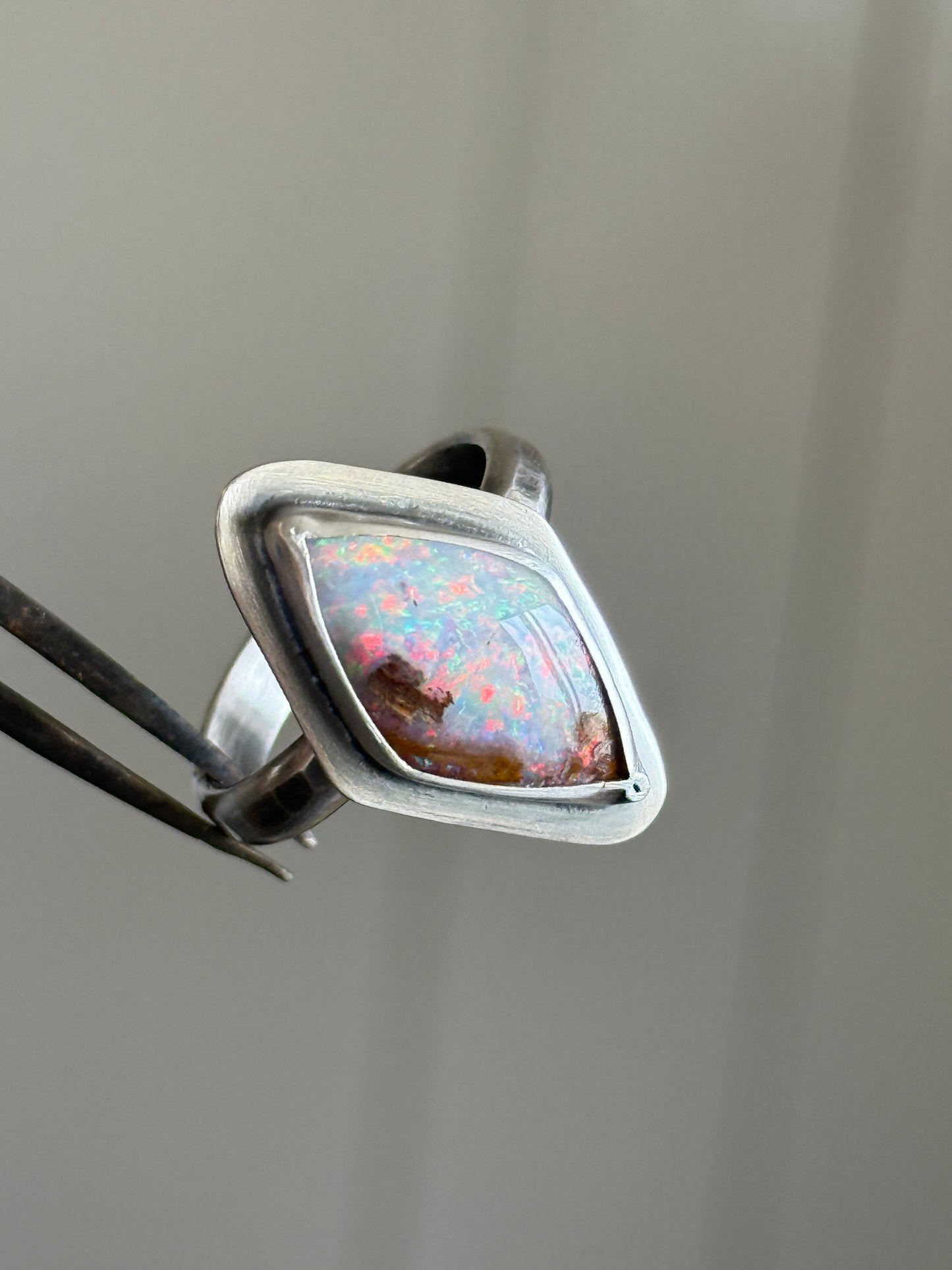 FOR HALEY - Boulder Opal Ring US 7